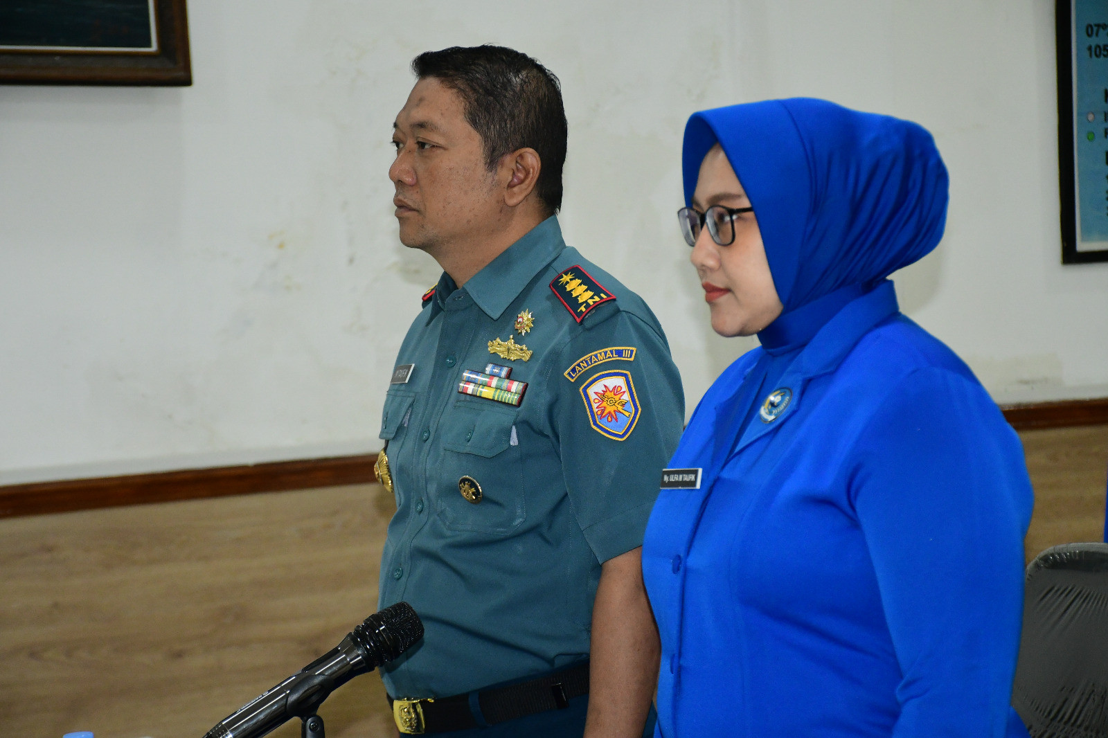 Komandan Lanal Bandung Beserta Ketua Jalasenastri Cabang 9 Korcab III DJA I Ikuti Tatap Muka Pembina Utama Dengan Anggota Jalasenastri Dalam Rangka Hut Ke-79 Jalasenastri