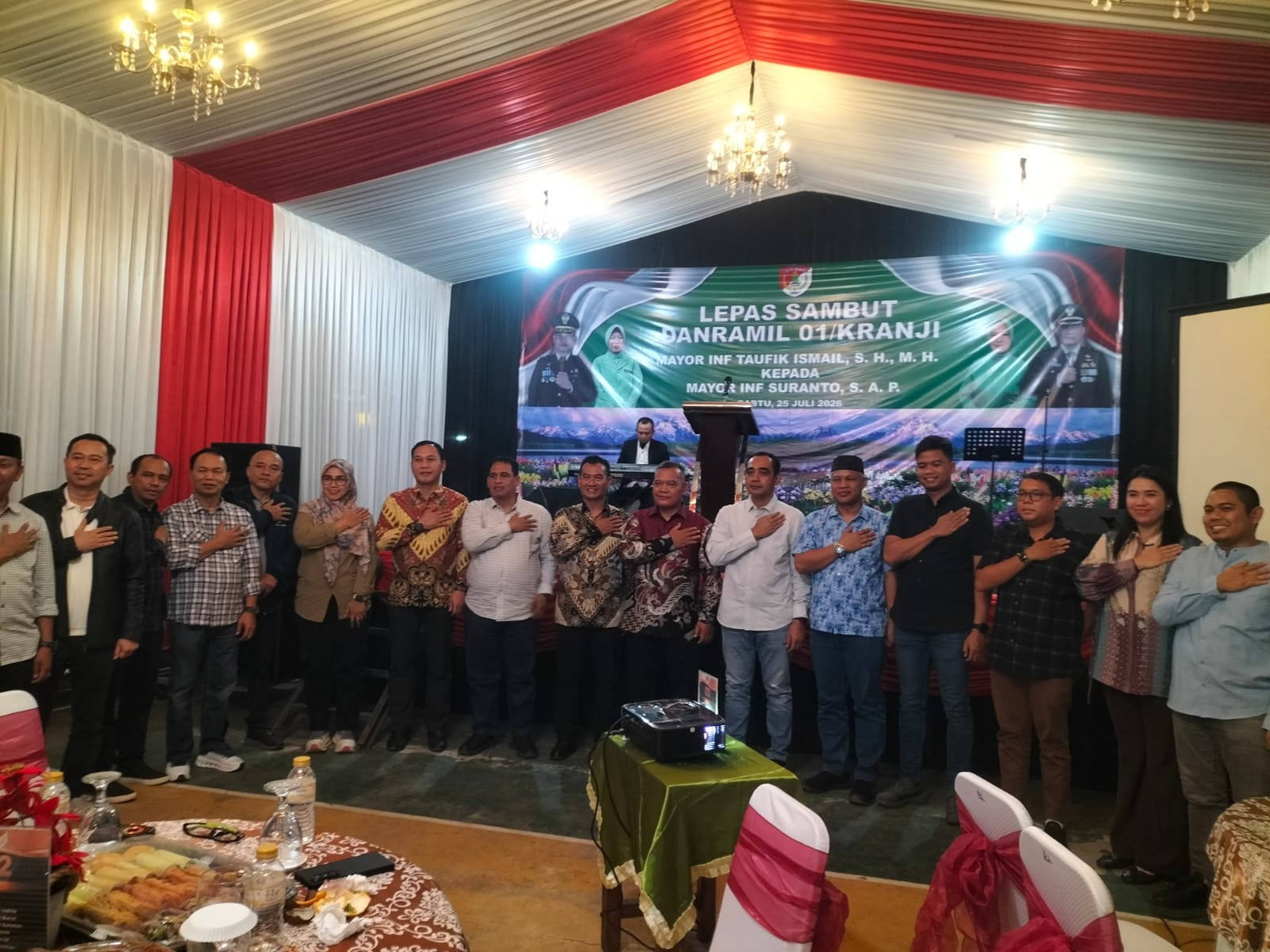 Sinergitas TNI–Polri, Kapolsek Bekasi Barat Hadiri Pisah Sambut Danramil 01 Kranji