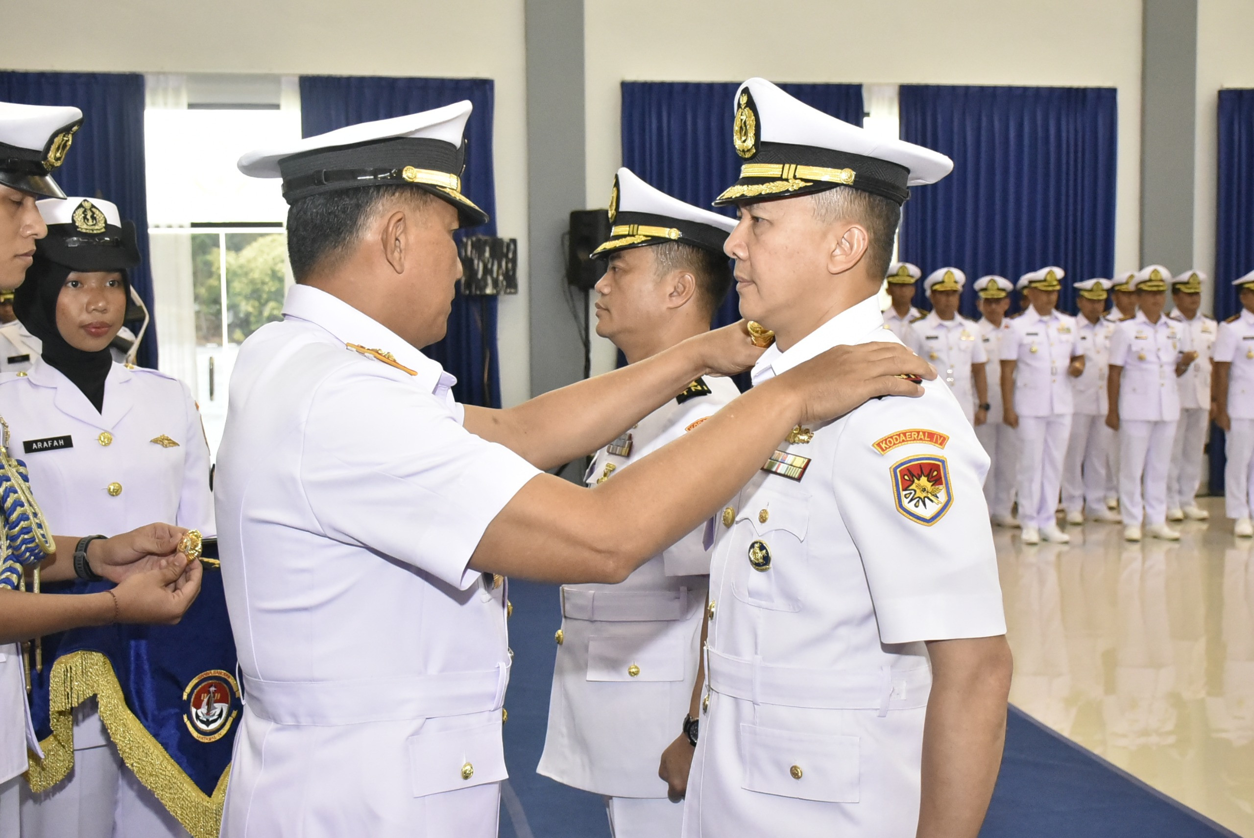 Danlanal Bintan Hadiri Sertijab Danlanal Ranai di Mako Kodaeral IV