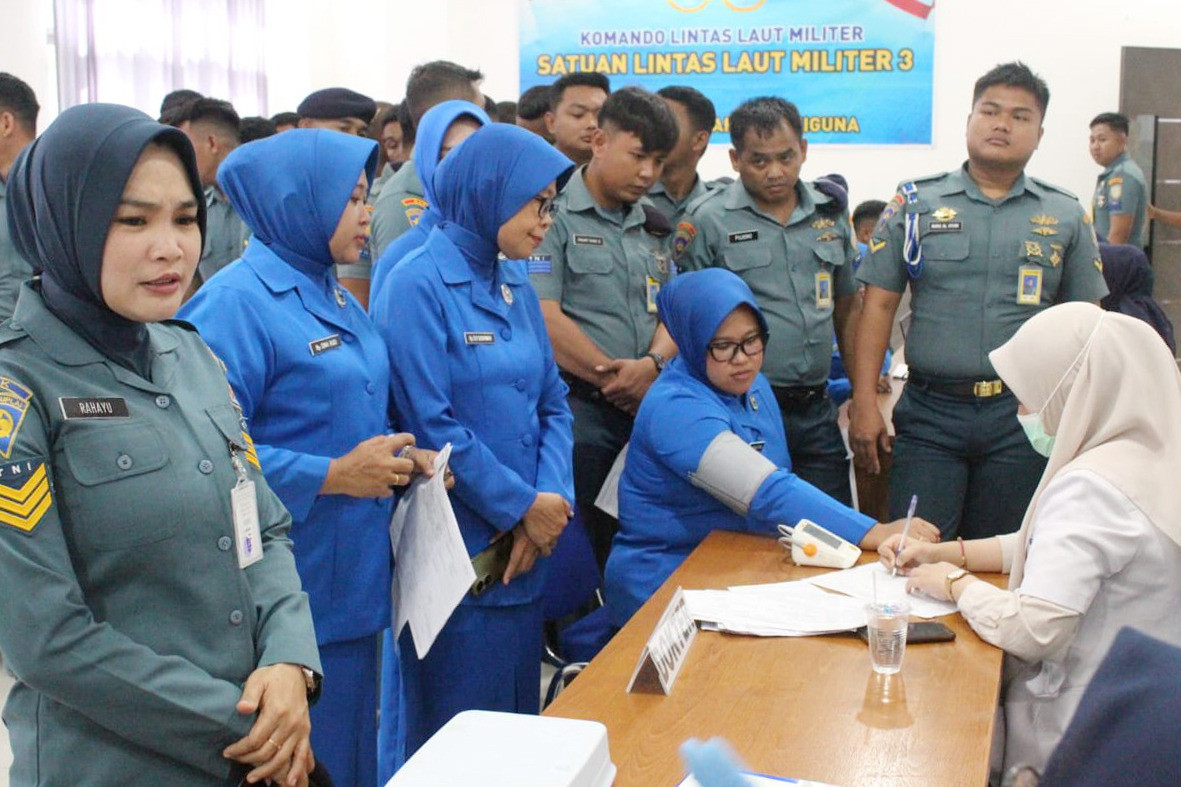 Mengabdi Tanpa Henti Setetes Darah Untuk Negeri, Satlinlamil 3 Gelar Bakti Sosial Donor Darah Sambut HUT Ke-5
