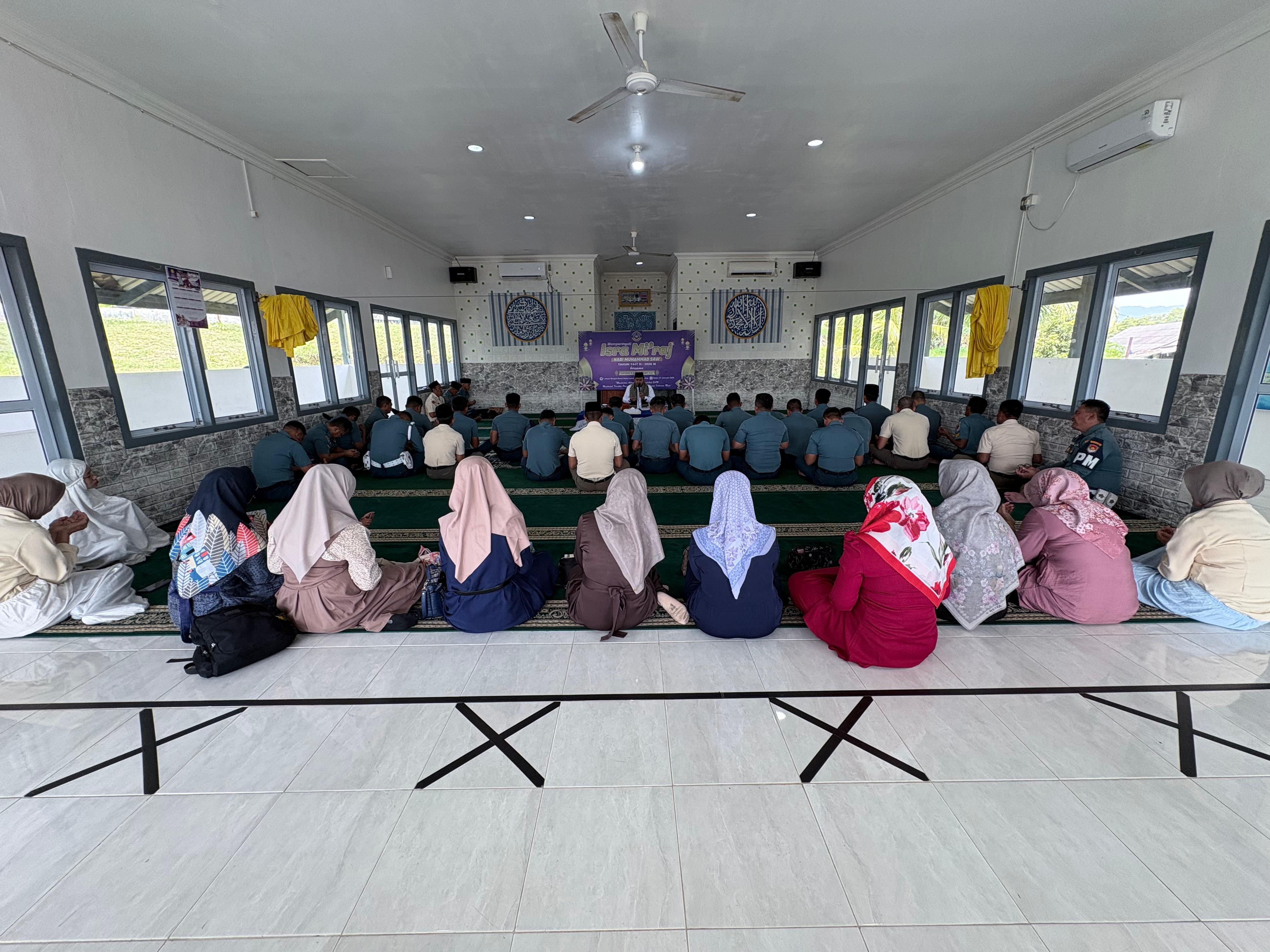 Lanal Dabo Singkep Gelar Peringatan Isra Mi’raj Nabi Muhammad SAW 1447 H