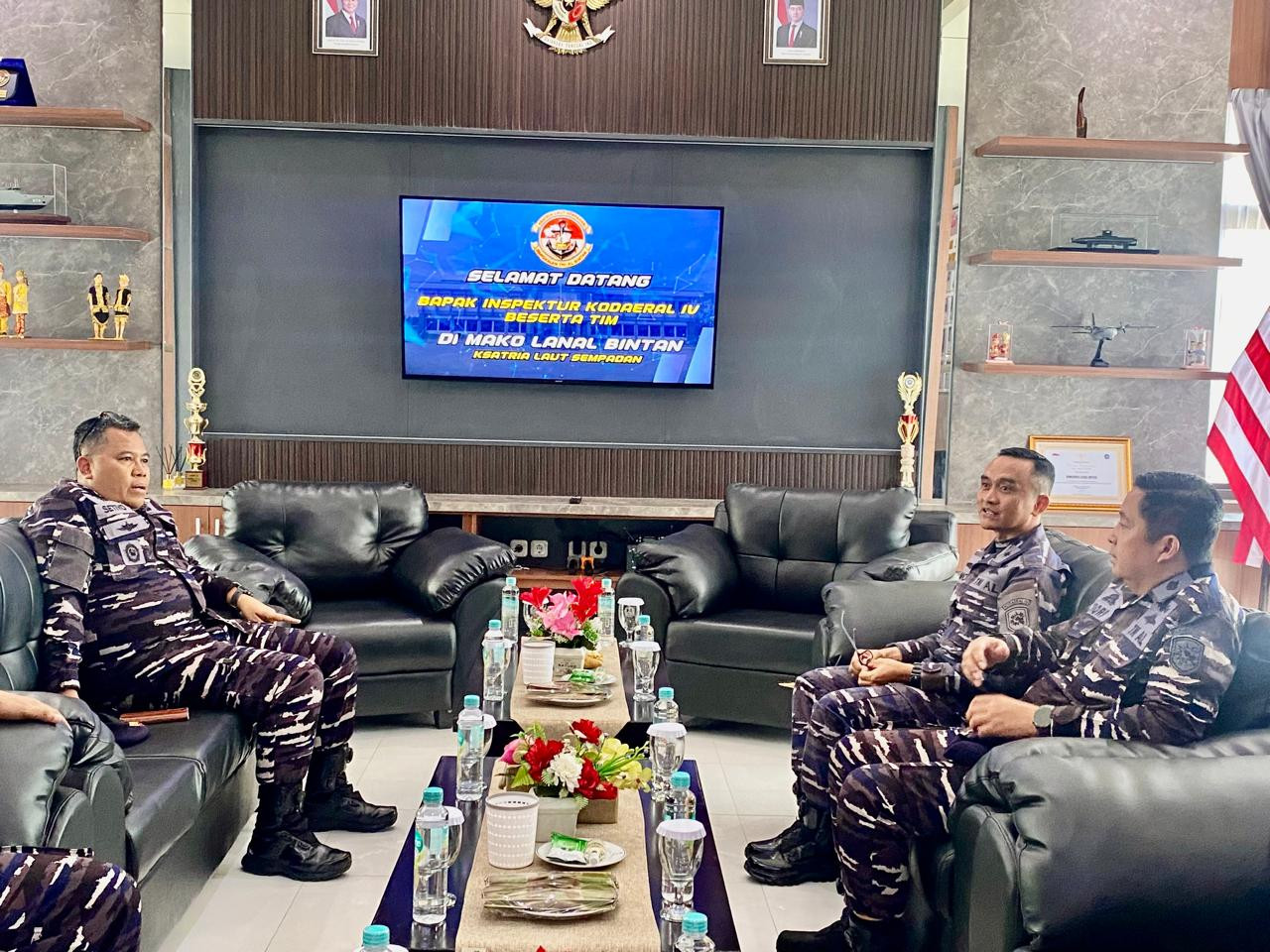 Pantau Kinerja, Tim Wasrik Ir Kodaeral IV Laksanakan Taklimat Awal di Lanal Bintan
