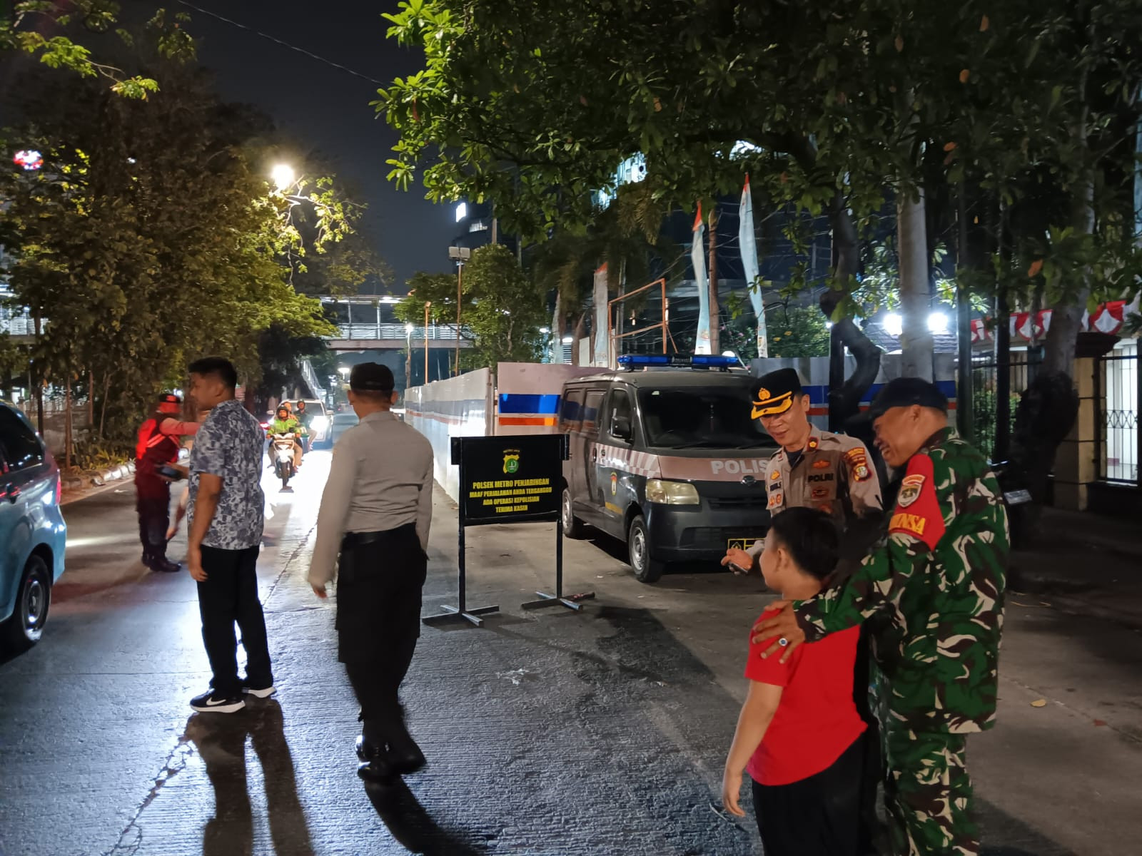 Polsek Metro Penjaringan Gelar KRYD, 9 Sepeda Motor Diamankan dalam Patroli Antisipasi Tawuran