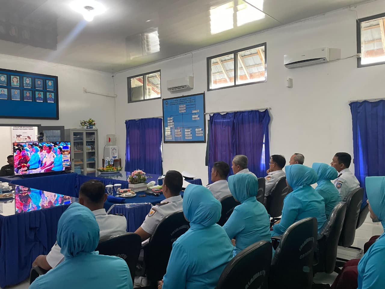 Komandan Lanal Sabang Ikuti Tatap Muka Dalam Rangka Hut Ke-79 Jalasenastri Melalui Vicon