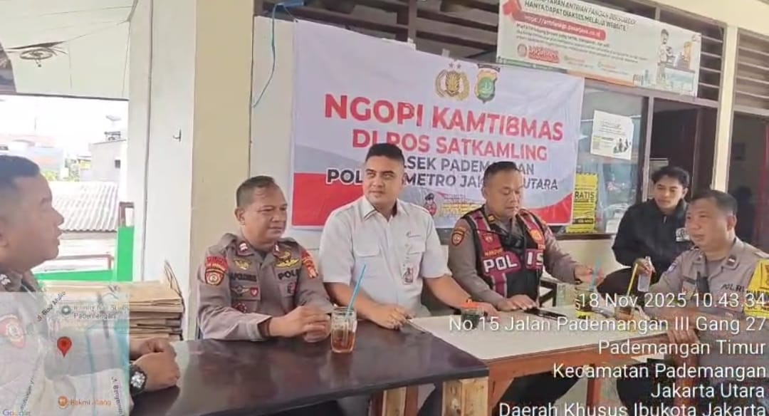 Ngopi Kamtibmas di Pasar Elang, Polisi Dengarkan Keluhan Warga Pademangan