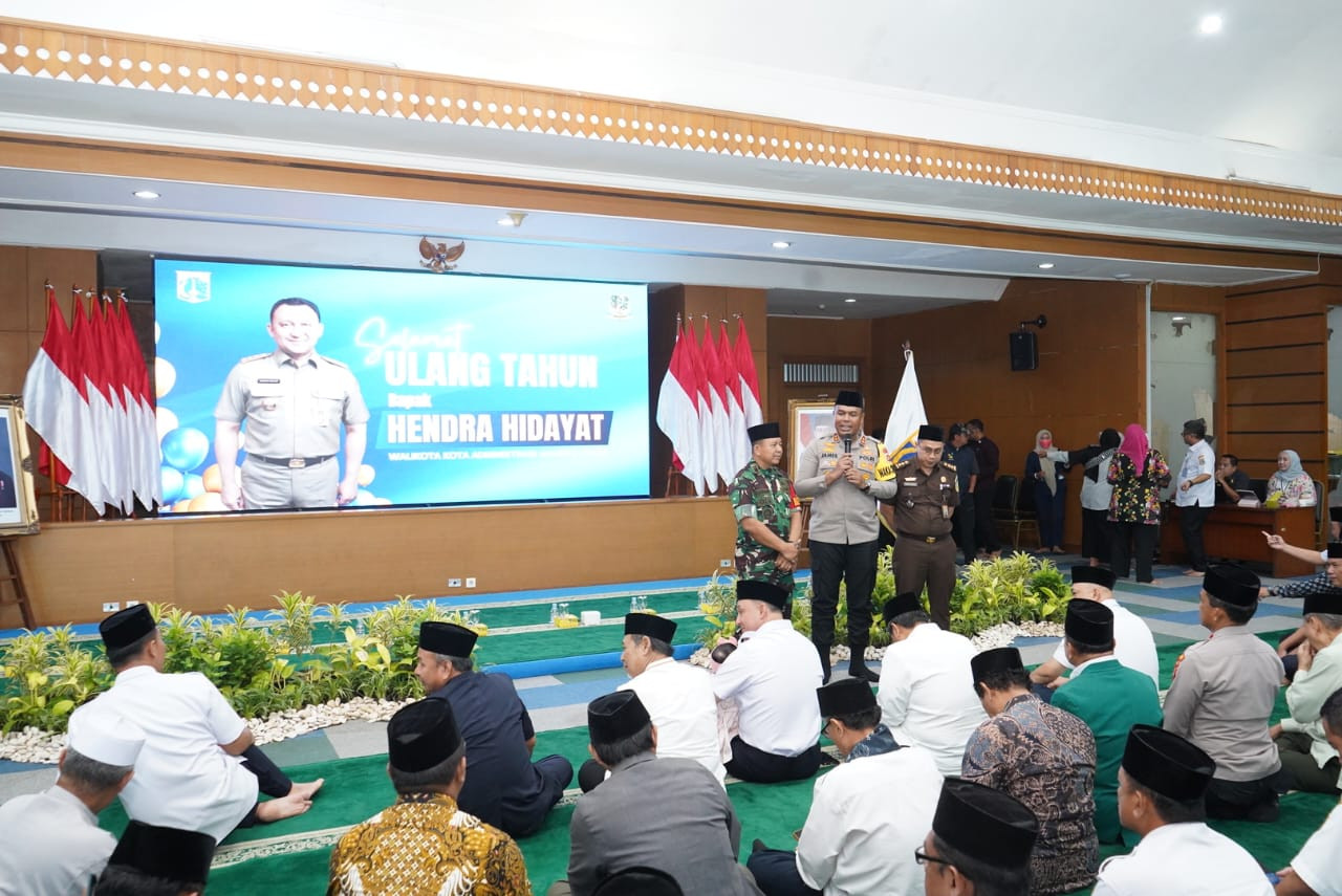 Wakapolres Metro Jakut Hadiri Pengajian Bulanan Forkopimko Jakarta Utara Digelar di Kantor Wali Kota