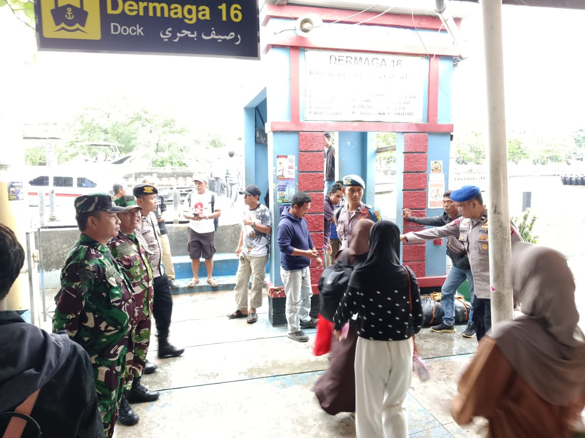 Wakapolres Kepulauan Seribu Pimpin Kegiatan Strong Point di Dermaga Marina Ancol