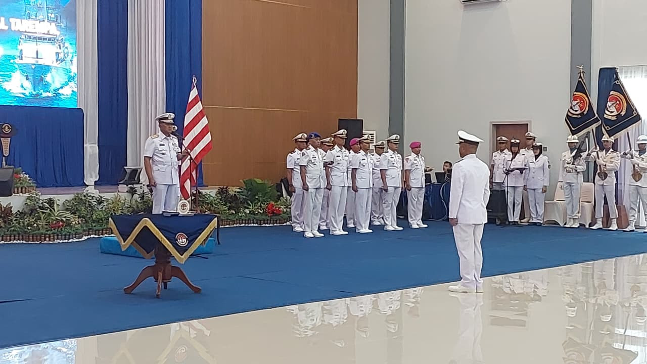 Danlanal Bintan Hadiri Pengukuhan dan Serah Terima Jabatan di Lingkup Kodaeral IV