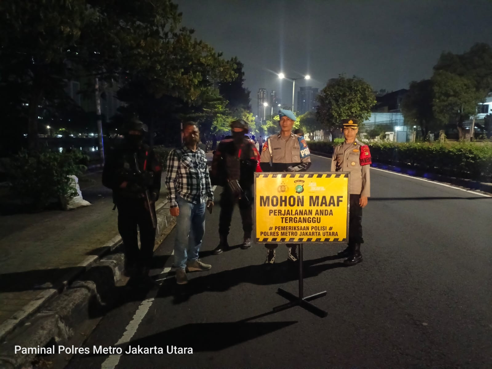 Patroli KRYD dan Razia Stasioner, Polres Metro Jakarta Utara Pastikan Situasi Tetap Kondusif
