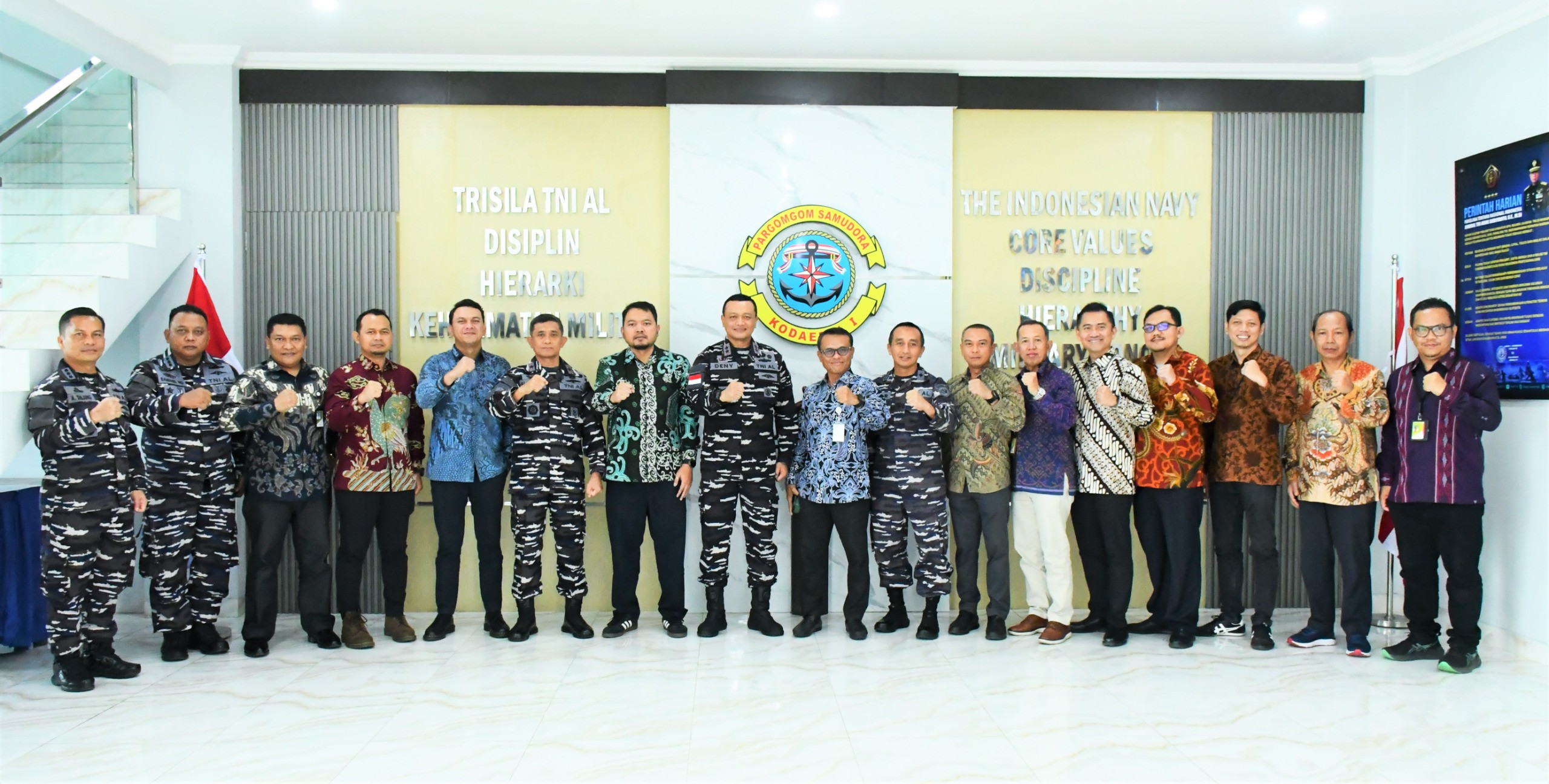 Perkuat Sinergitas, Komandan Kodaeral I Terima Kunjungan Audiensi Executive GM. Pertamina Regional Sumbagut