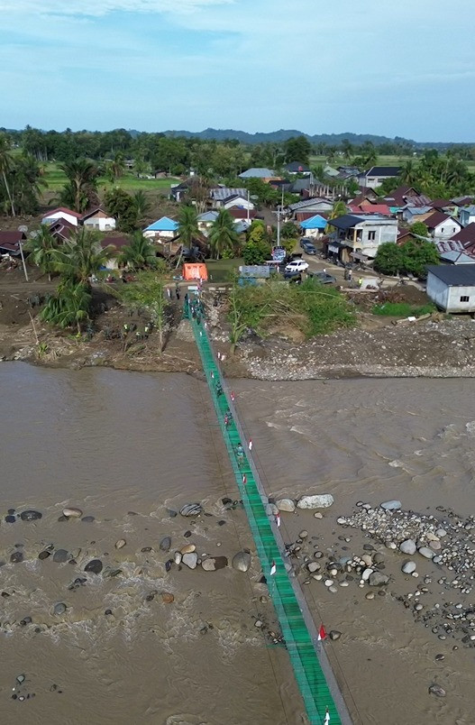 Kasad Launching 11 Jembatan Gantung di Aceh, Bagian dari 218 Jembatan yang Rampung Dibangun TNI