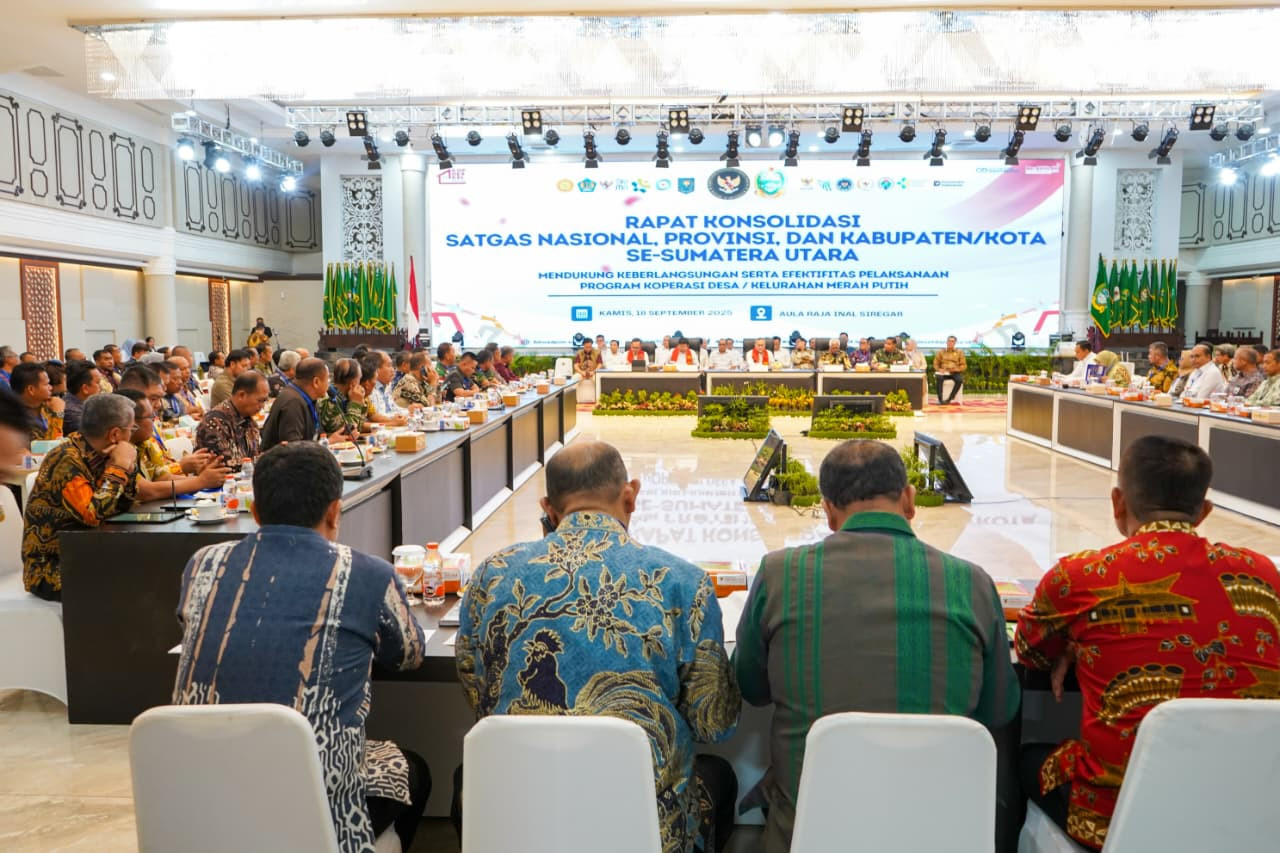 Dukung Keberlangsungan Serta Efektifitas  Pelaksanaan Program Koperasi Desa/Kelurahan Merah Putih, Wadan Kodaeral I Hadiri Rapat Konsolidasi