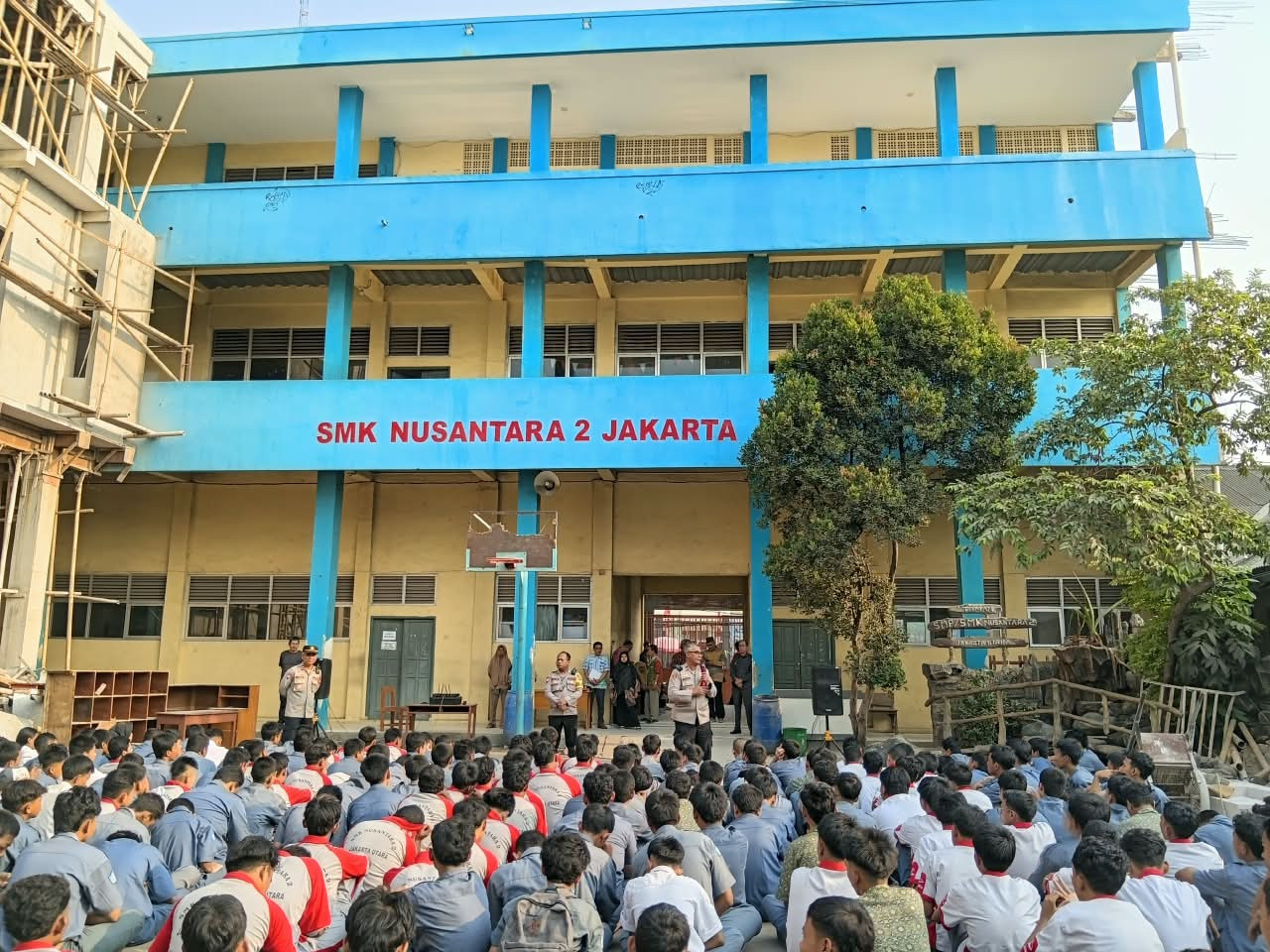 Police Go to School, Kapolsek Koja Imbau Pelajar Tak Terprovokasi Aksi Unjuk Rasa