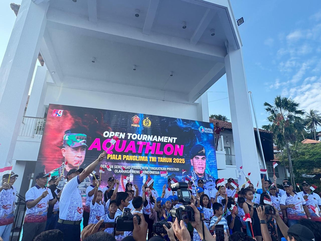 Danlanal Bintan Hadiri Acara Aquathlon 2025