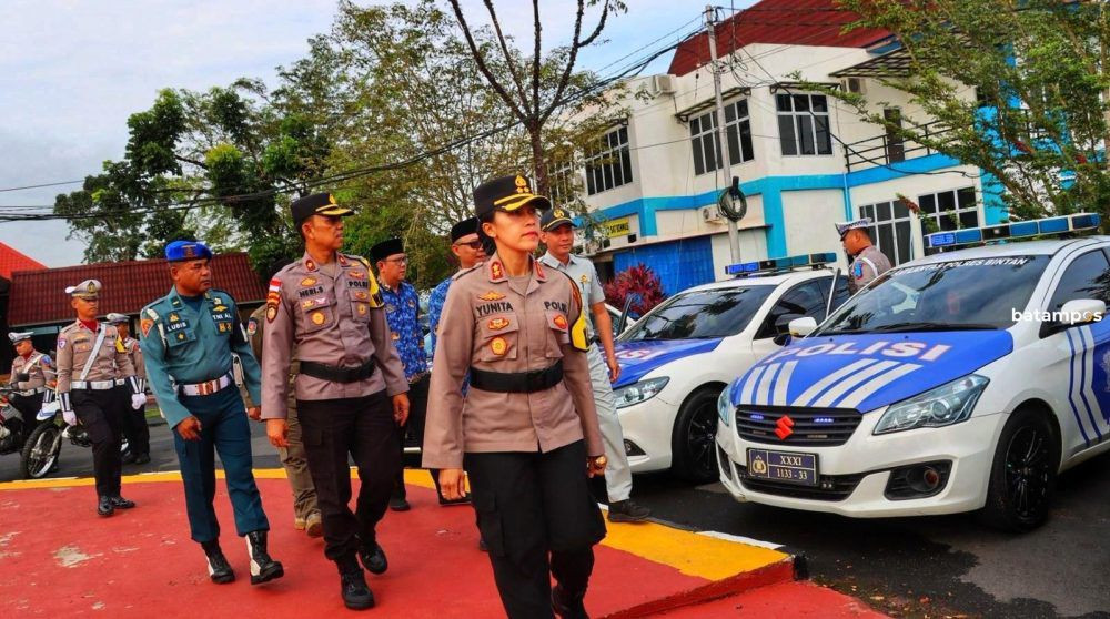 Sinergitas TNI/Polri, Lanal Bintan Ikuti Gelar Pasukan Operasi Zebra Seligi 2025