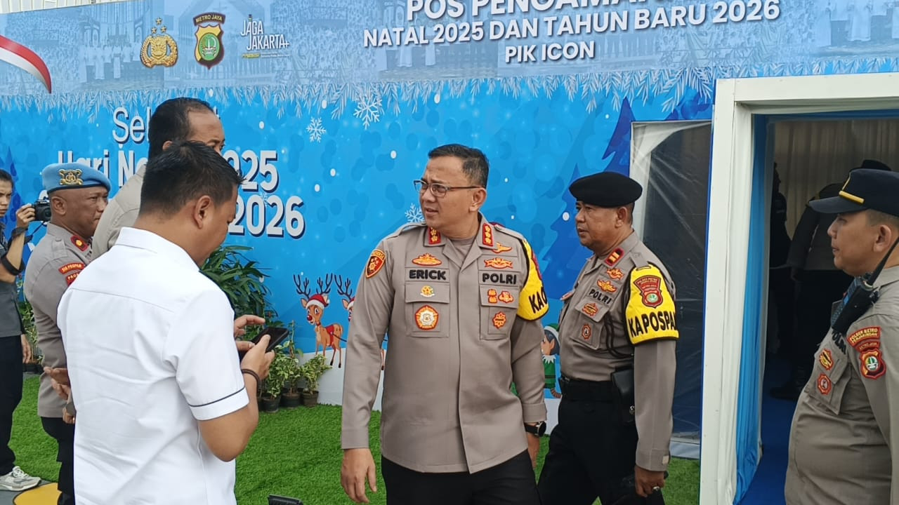 Kapolres Metro Jakarta Utara Tinjau Kesiapan Pospam Nataru 2025 di PIK Icon Penjaringan