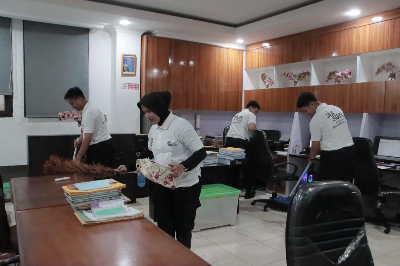 Polres Metro Jakarta Utara Canangkan Gerakan “Jaga Jakarta Bersih dan Asri”, Personel Turun Langsung Gelar Korvei