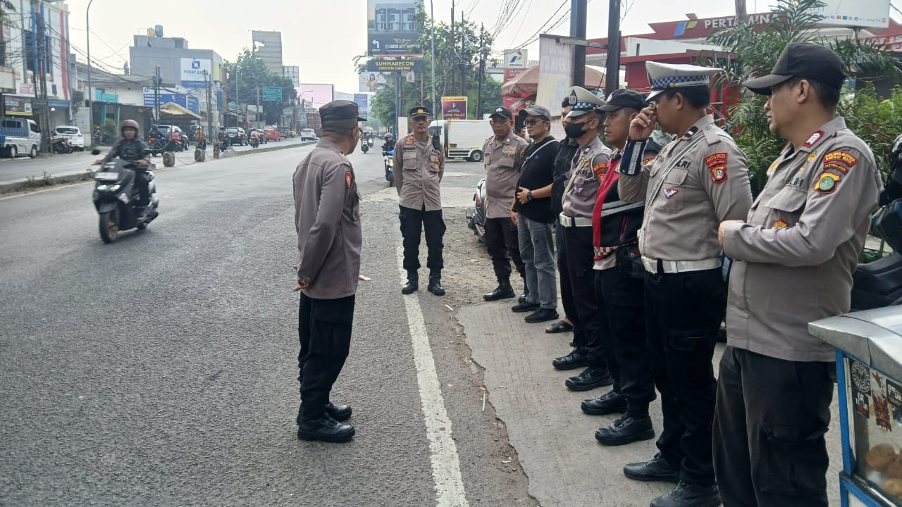 Pemantauan Aksi Massa di Perbatasan Kota Bekasi-Jakarta Timur