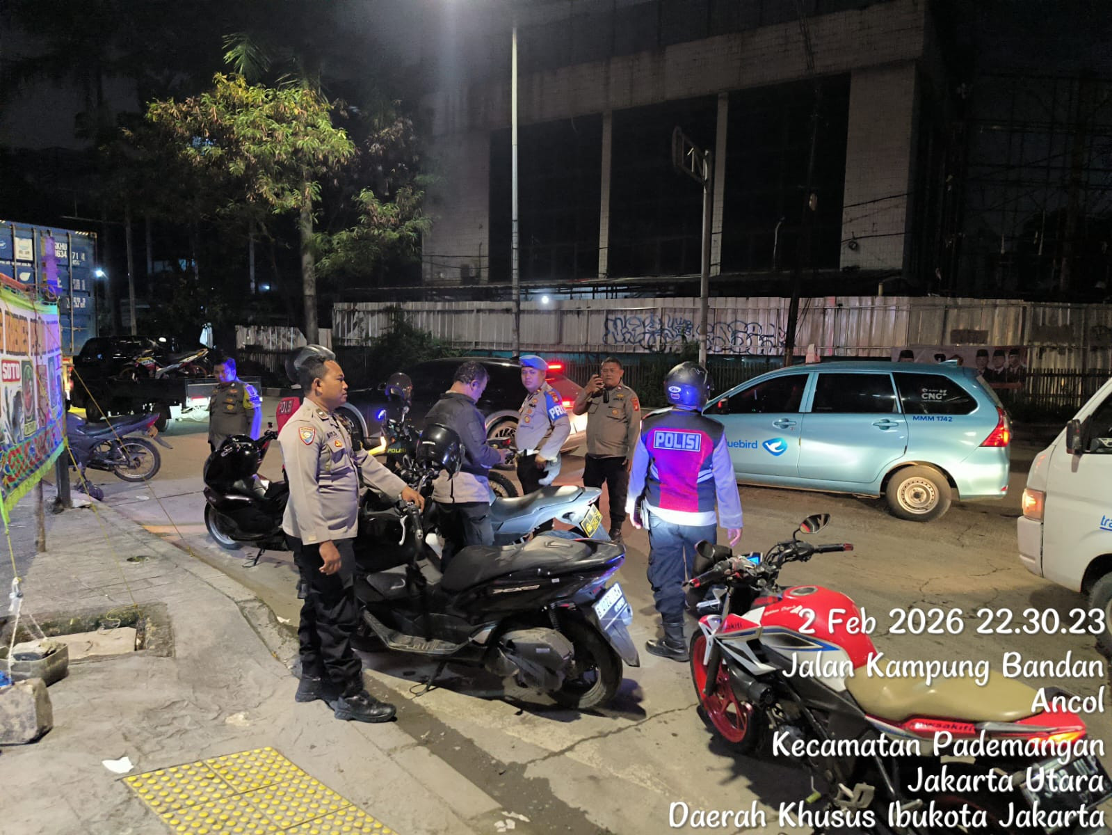 Ops Pekat Jaya 2026, Polisi Sisir Titik Rawan Kamtibmas di Pademangan