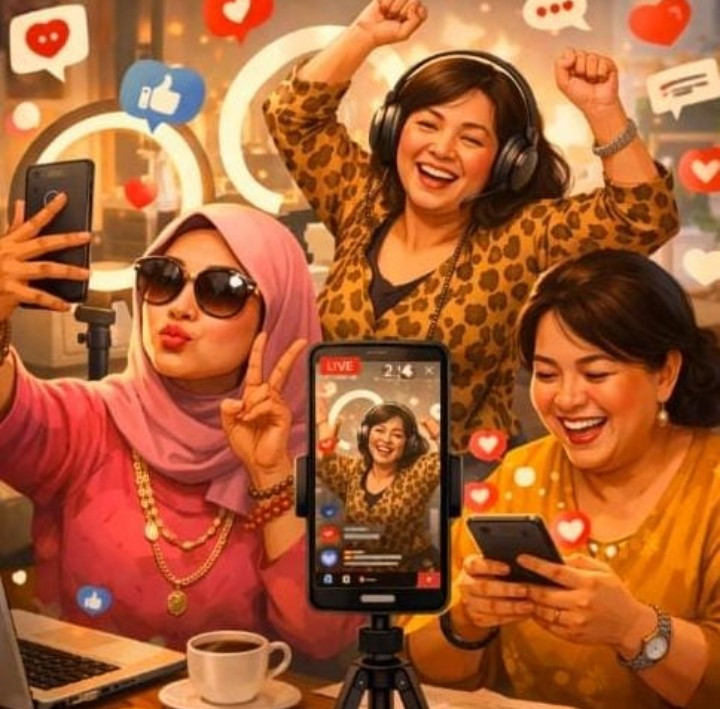 Emak-Emak Alami “Puber Kedua”, Media Sosial Jadi Ruang Ekspresi Baru