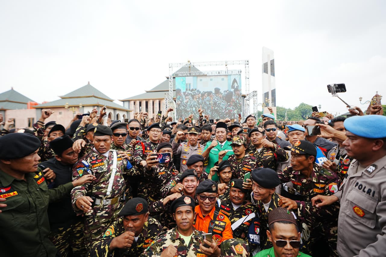 Pimpin Apel Kebangsaan Banser, Kapolri Ingatkan Kesiapsiagaan Bencana dalam Pengamanan Nataru