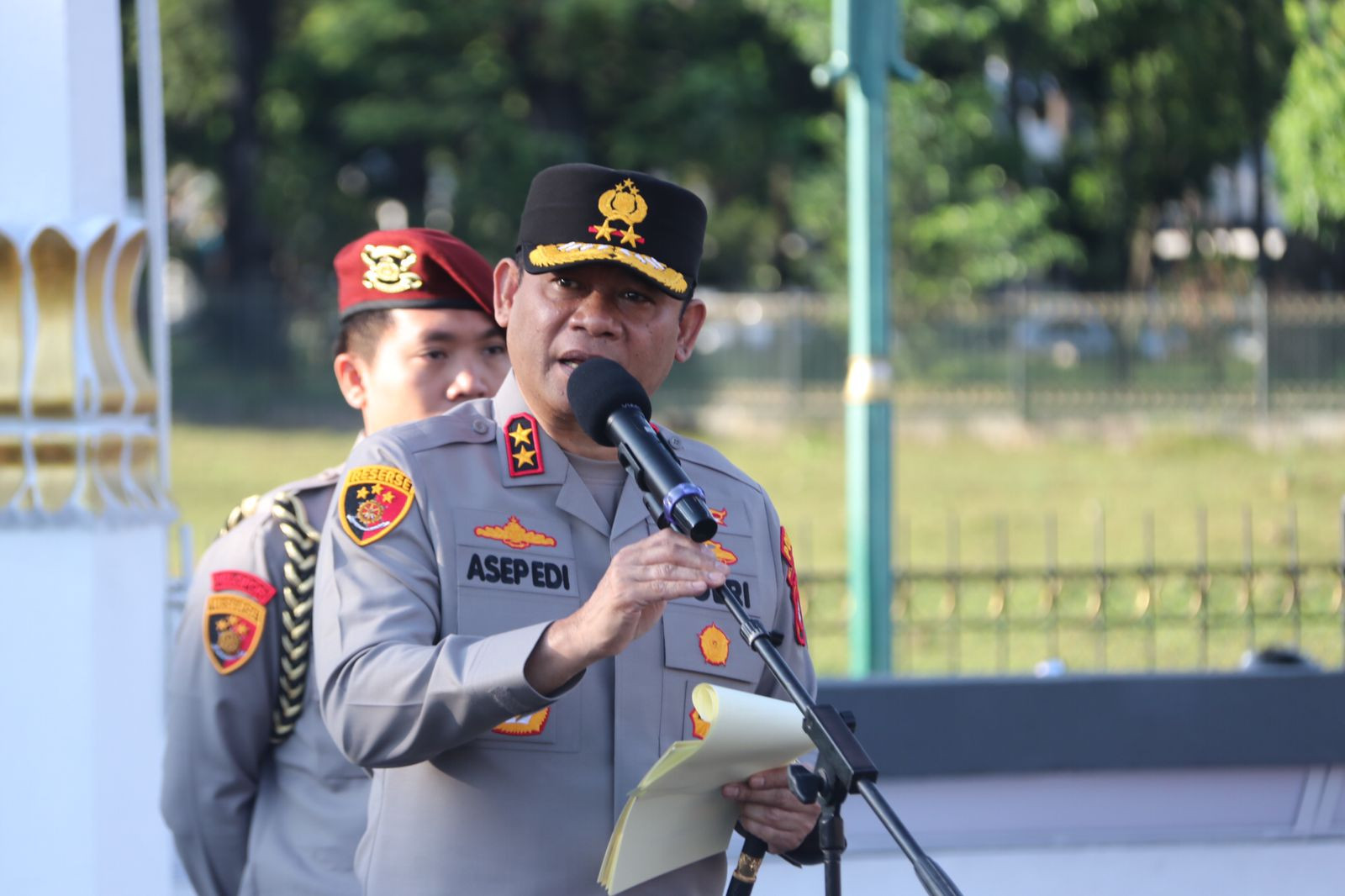Kapolda Metro Jaya Pimpin Apel Pengamanan Aksi Buruh di DPR
