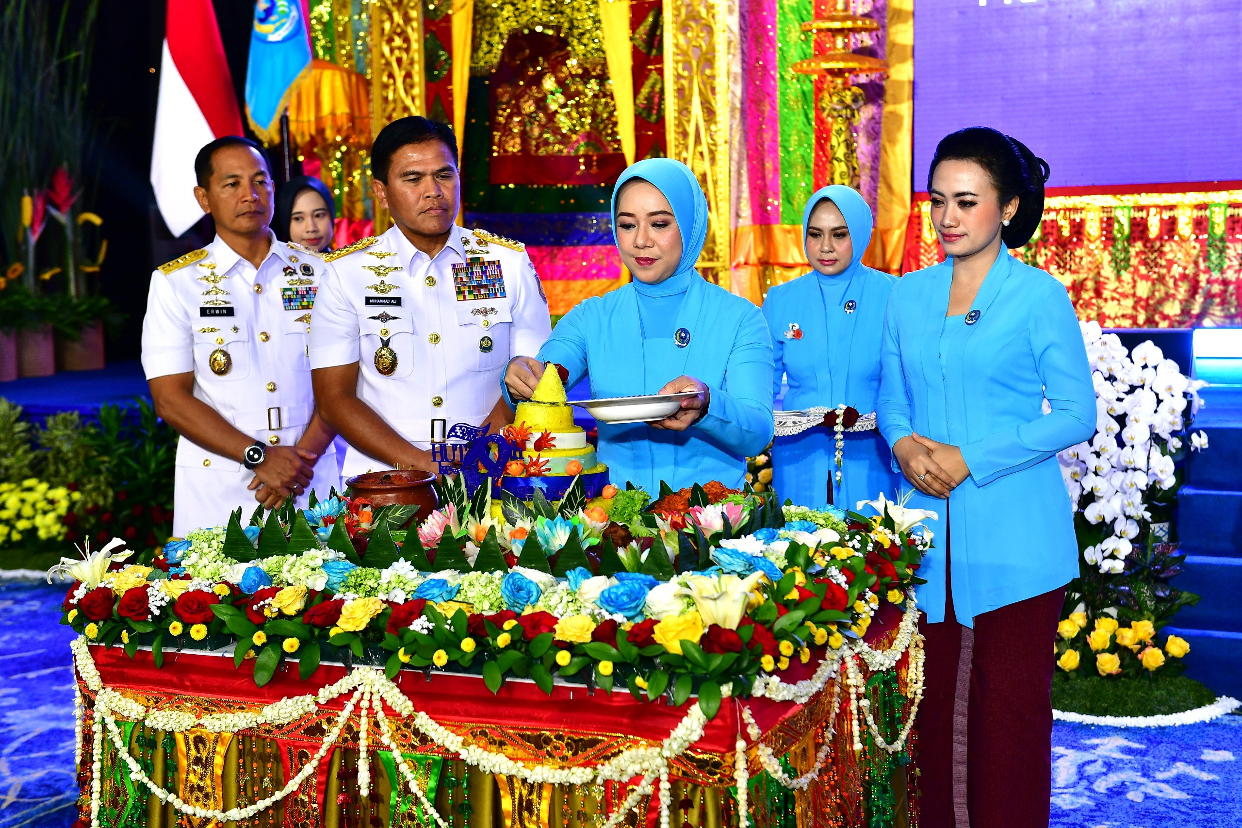 Komandan Kodaeral I Beserta Ketua Daerah Kodaeral I Gabungan Jalasenastri Koarmada RI Hadiri Acara Puncak HUT Ke-79 Jalasenastri