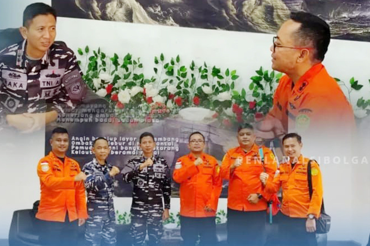 Danlanal Sibolga Terima Kunjungan Silaturahmi Kepala Kantor Pencarian dan Pertolongan Kelas B Nias