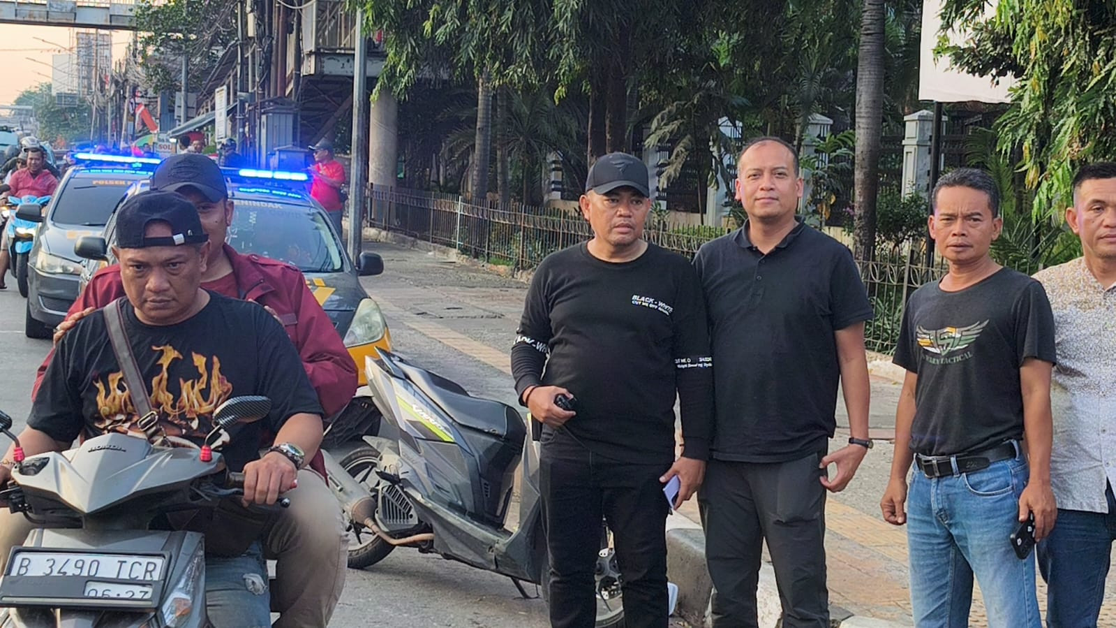 Polsek Pademangan Gelar Patroli 3 Pilar Bersama Elemen Masyarakat, Antisipasi Aksi Demonstrasi Anarkis