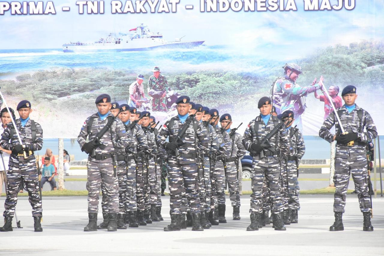 Danlanal Bintan Hadiri Upacara HUT Ke-80 TNI Tahun 2025 di Tugu Sirih Tanjungpinang