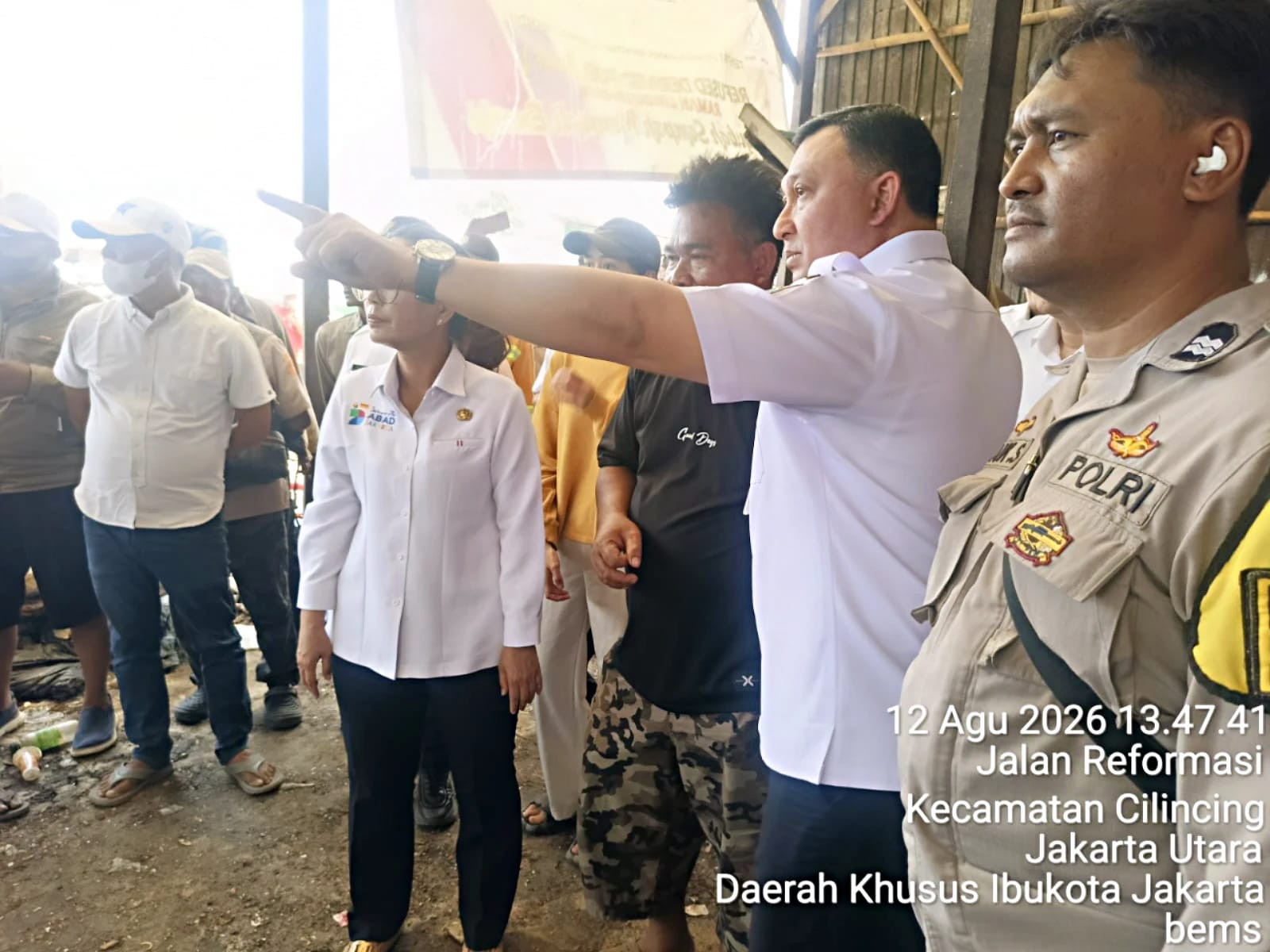 Polsek Cilincing Pastikan Peninjauan TPS Nagrak Berjalan Aman, Pemprov DKI Siapkan Penataan