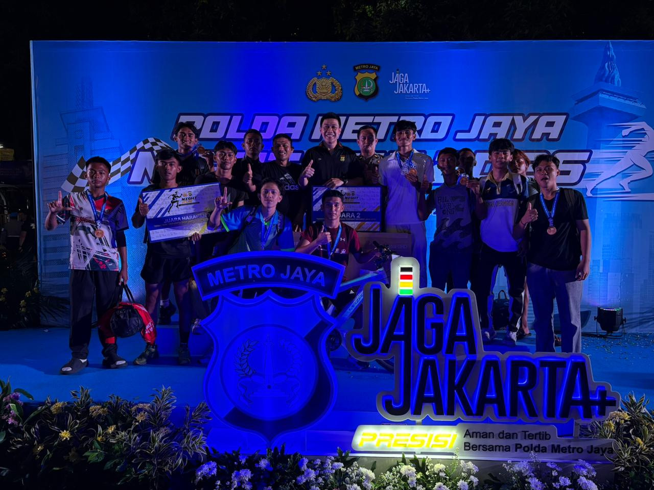 Polres Kepulauan Seribu Raih Juara 2 dan Harapan 3 Night Run Polda Metro Jaya dalam Rangka Ops Ketupat Jaya 2026