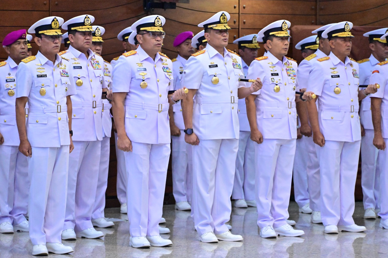 Komandan Kodaeral I Hadiri Serah Terima Jabatan dan Peresmian Organisasi Baru TNI Angkatan Laut