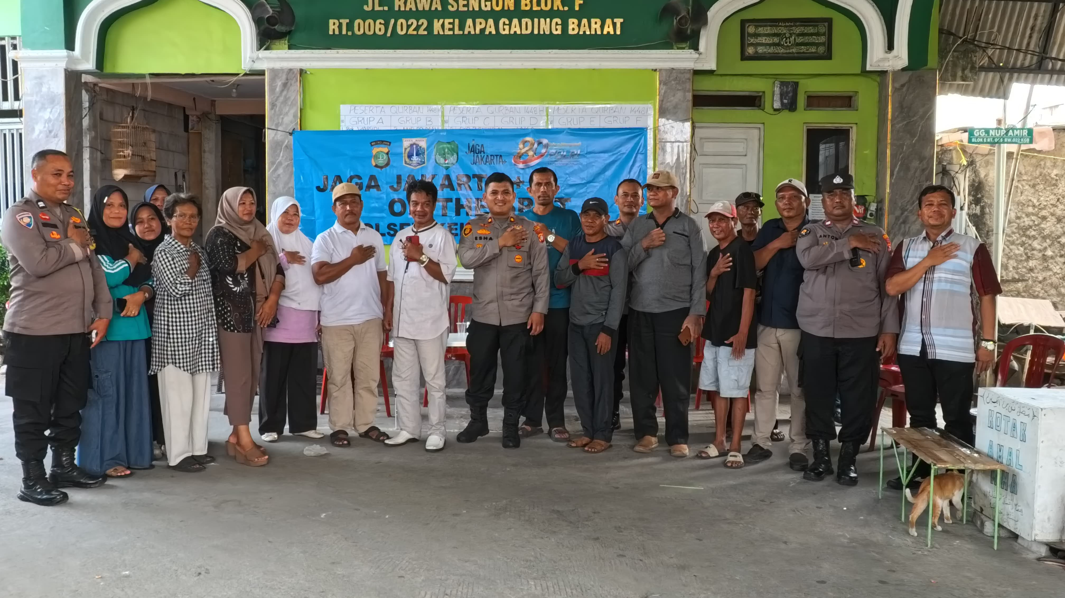 Jaga Jakarta On The Spot, Kapolsek Kelapa Gading Perkuat Sinergi Keamanan Bersama Warga