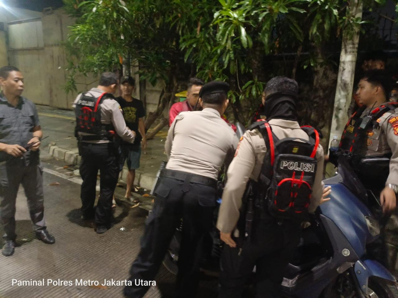 Patroli Dini Hari Polres Metro Jakarta Utara, Tiga Motor Tanpa Dokumen Diamankan