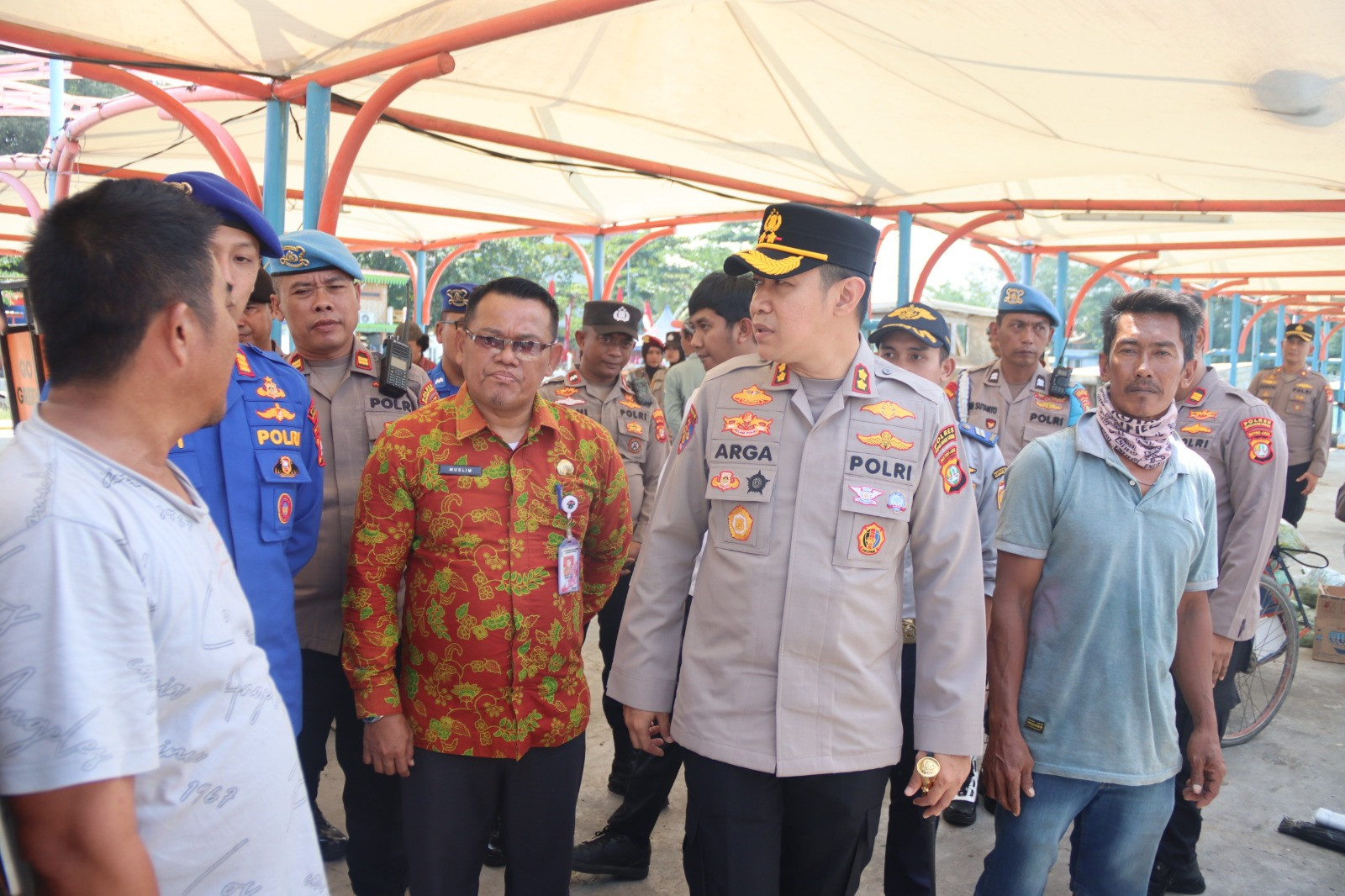 Kapolres Kepulauan Seribu Tinjau Pengamanan Dermaga Pulau Kelapa, Sinergi TNI-Polri dan Stakeholder