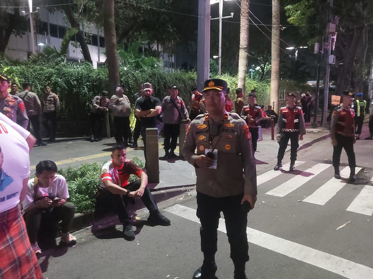 Wakapolsek Metro Menteng Pantau Pengamanan HUT RI ke-80 di Bundaran HI