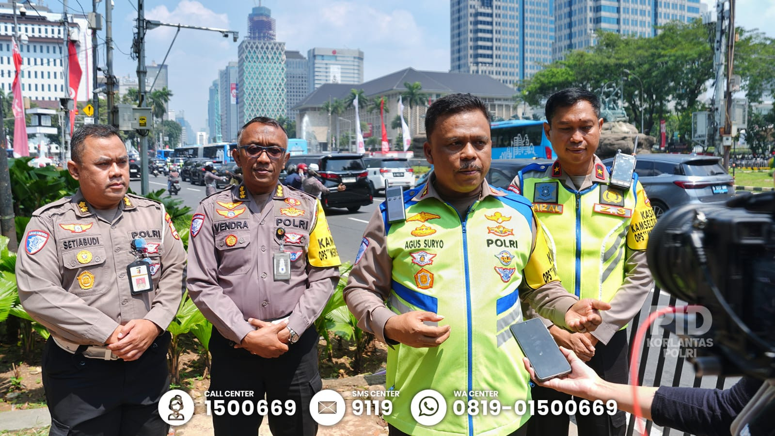 Kakorlantas Polri Pantau Pengamanan HUT ke-80 RI, Pastikan Lalu Lintas Lancar hingga Pesta Rakyat