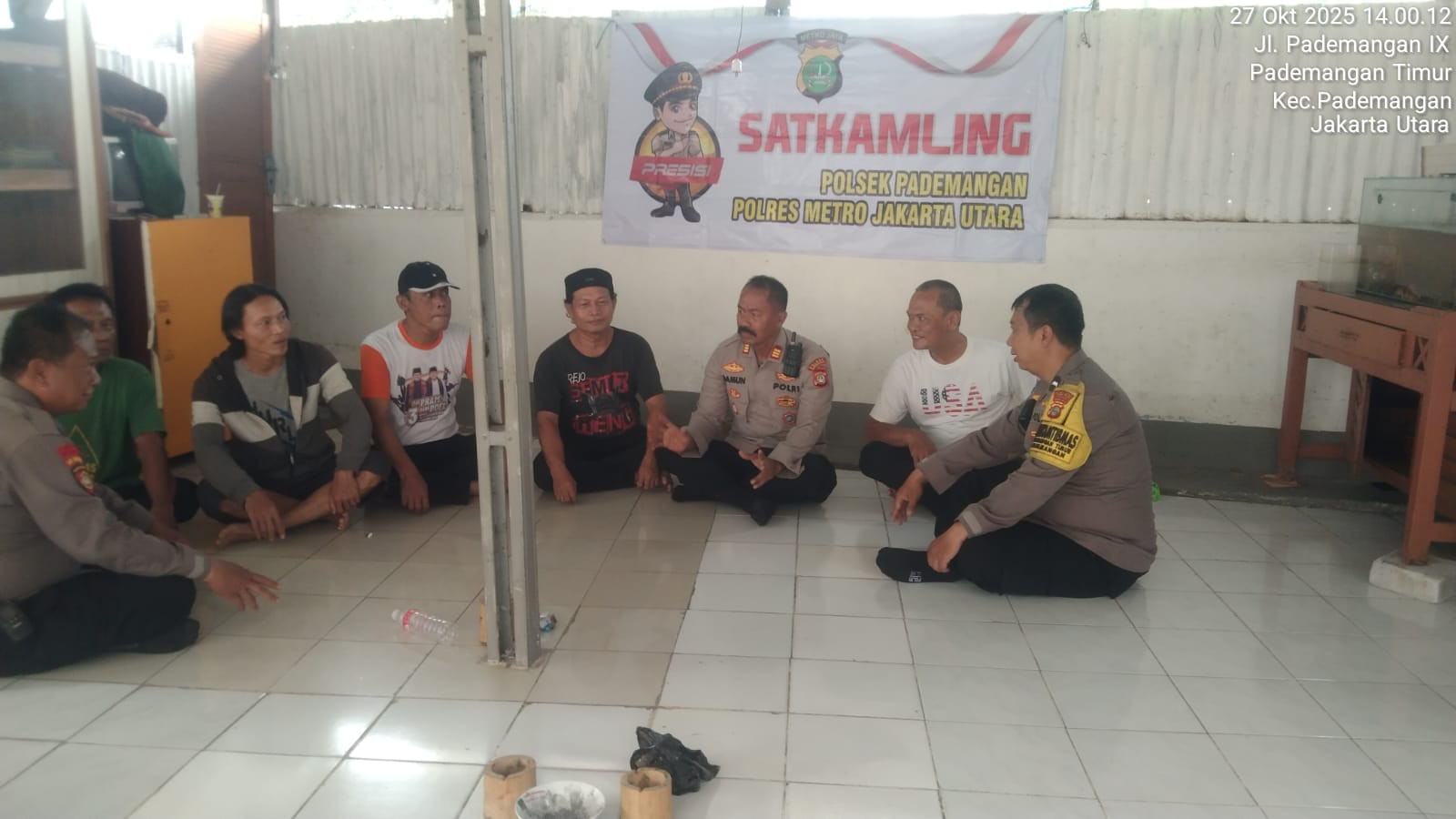 Satkamling Diperkuat, Polsek Pademangan Ajak Warga Waspadai Pinjol Ilegal hingga Curanmor