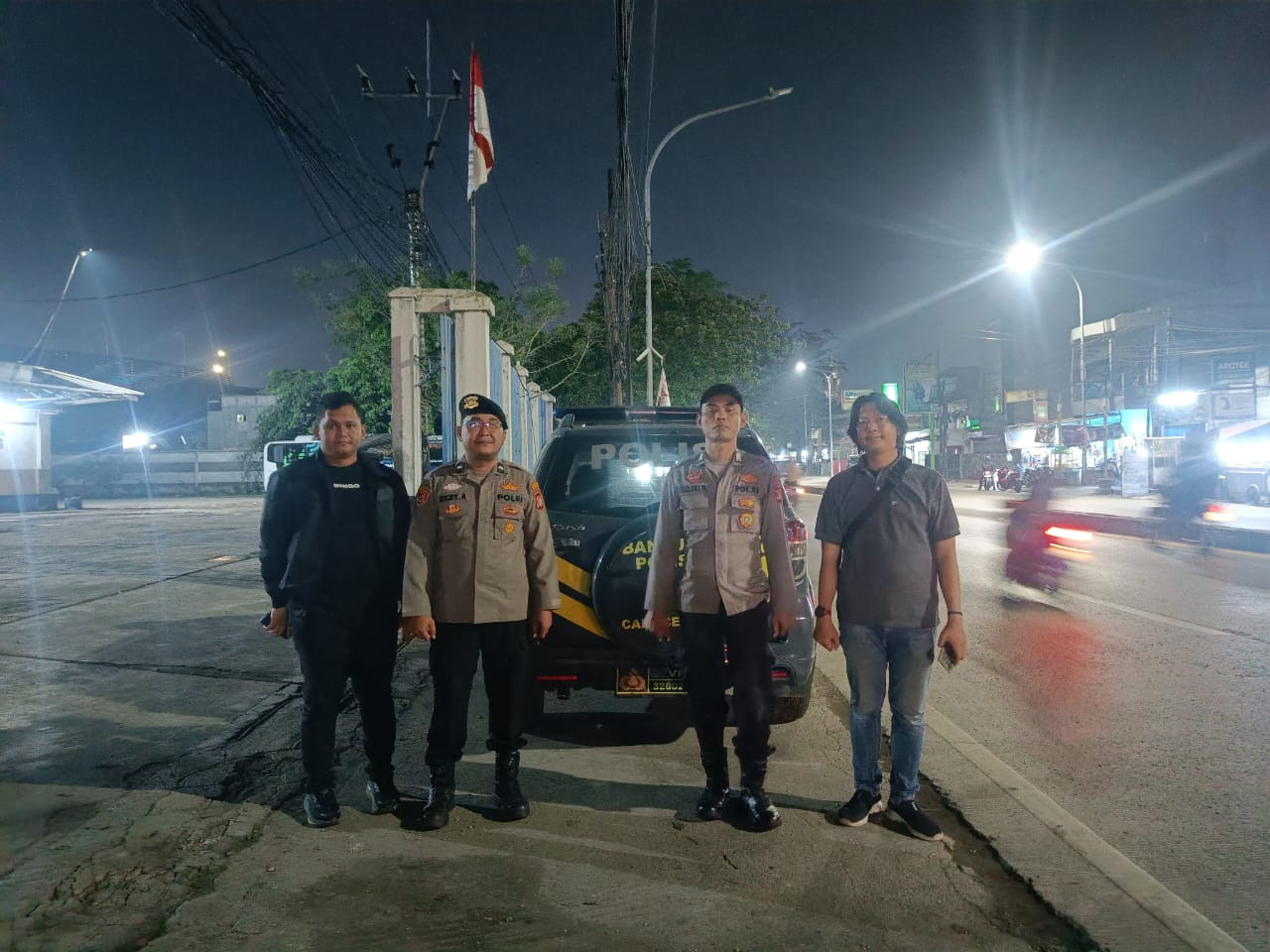 Polsek Medansatria Gelar Patroli Skala Sedang dan Razia untuk Antisipasi Gangguan Keamanan