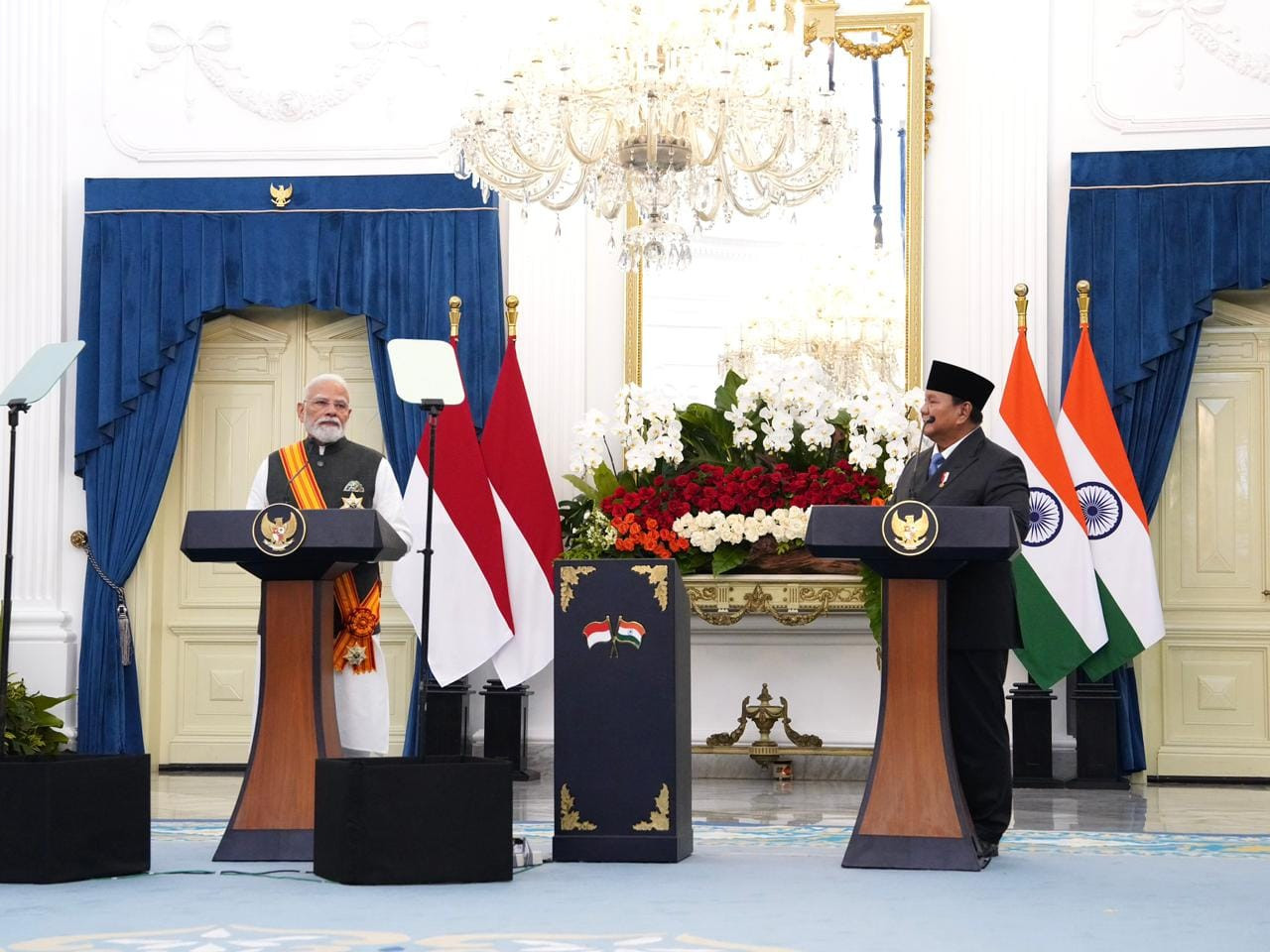 Prabowo dan PM Modi Dorong Penyelesaian Konflik Timur Tengah Melalui Dialog