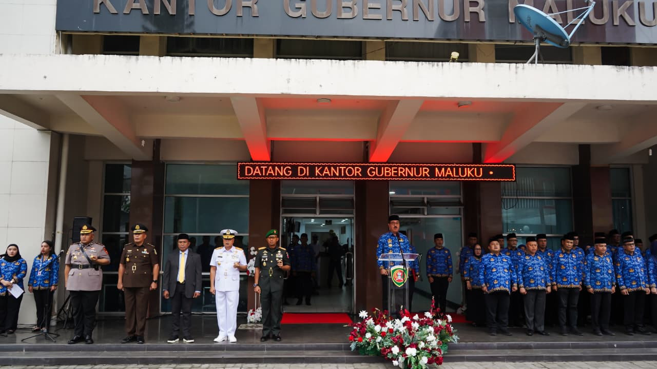 Pemuda Pemudi Bergerak Indonesia Bersatu, Dankodaeral IX Ambon Hadiri Upacara Peringatan Hari Sumpah Pemuda Ke-97 Provinsi Maluku