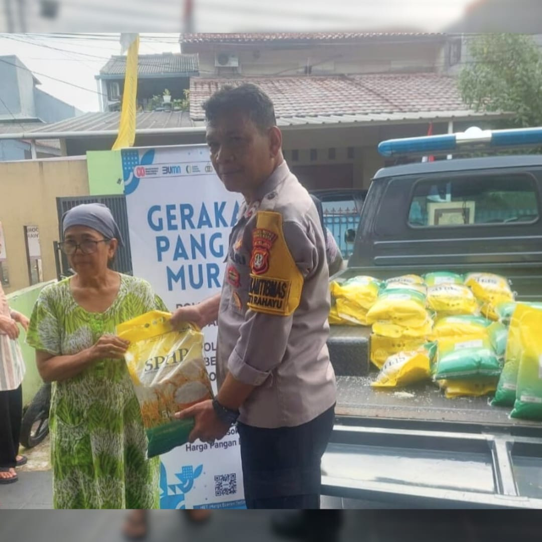 Gerakan Pangan Murah Polri Ringankan Beban Warga di Pondok Gede