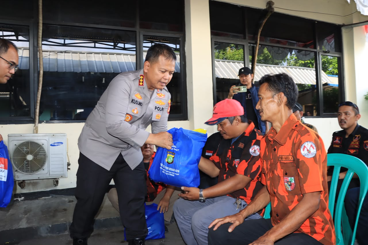 Kapolres Metro Bekasi Kota Gelar Jakarta On The Spot di Kelurahan Harapan Baru Bekasi Utara
