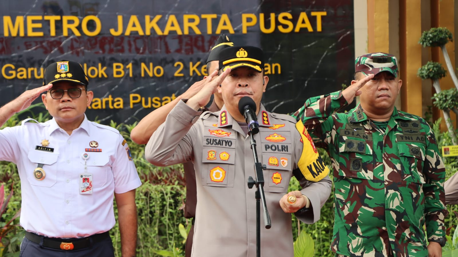 Apel Harkamtibmas Libatkan 538 Personel, Kapolres Metro Jakarta Pusat Tekankan Sinergi Warga