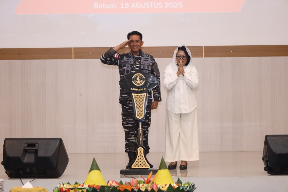 Danlanal Dabo Singkep Hadiri Syukuran Validasi Organisasi Kodaeral IV Batam