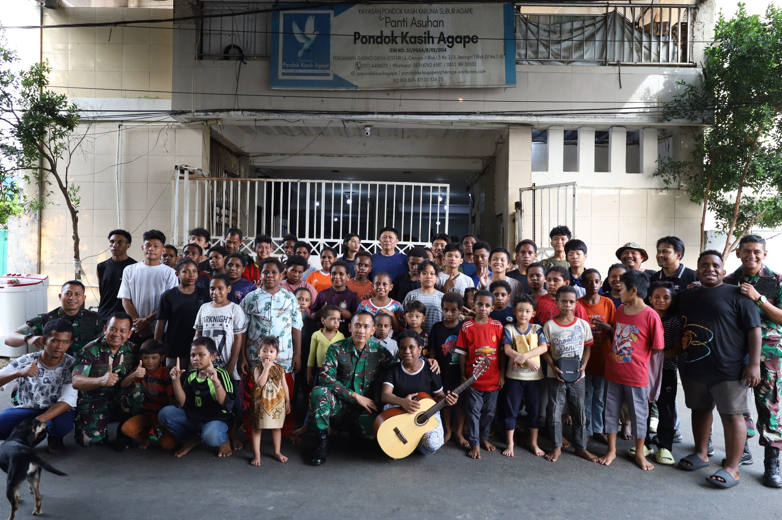 Dandim 0502/Jakarta Utara Tebar Kepedulian, Berbagi Semangat di Yayasan Pondok Kasih Agape