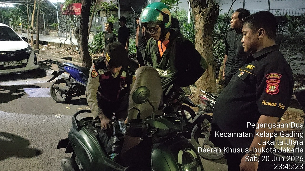 Patroli KRYD Polsek Kelapa Gading Sisir Titik Rawan Tawuran dan Balap Liar