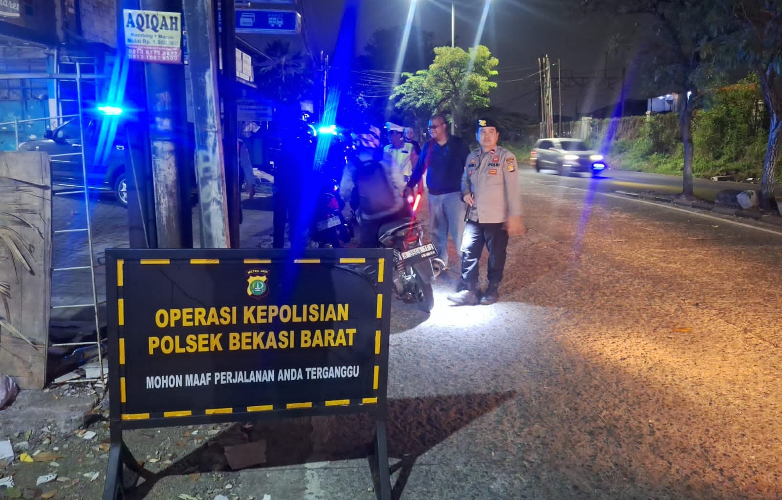 Polsek Bekasi Barat Tingkatkan Patroli Malam, Beri Rasa Aman bagi Masyarakat