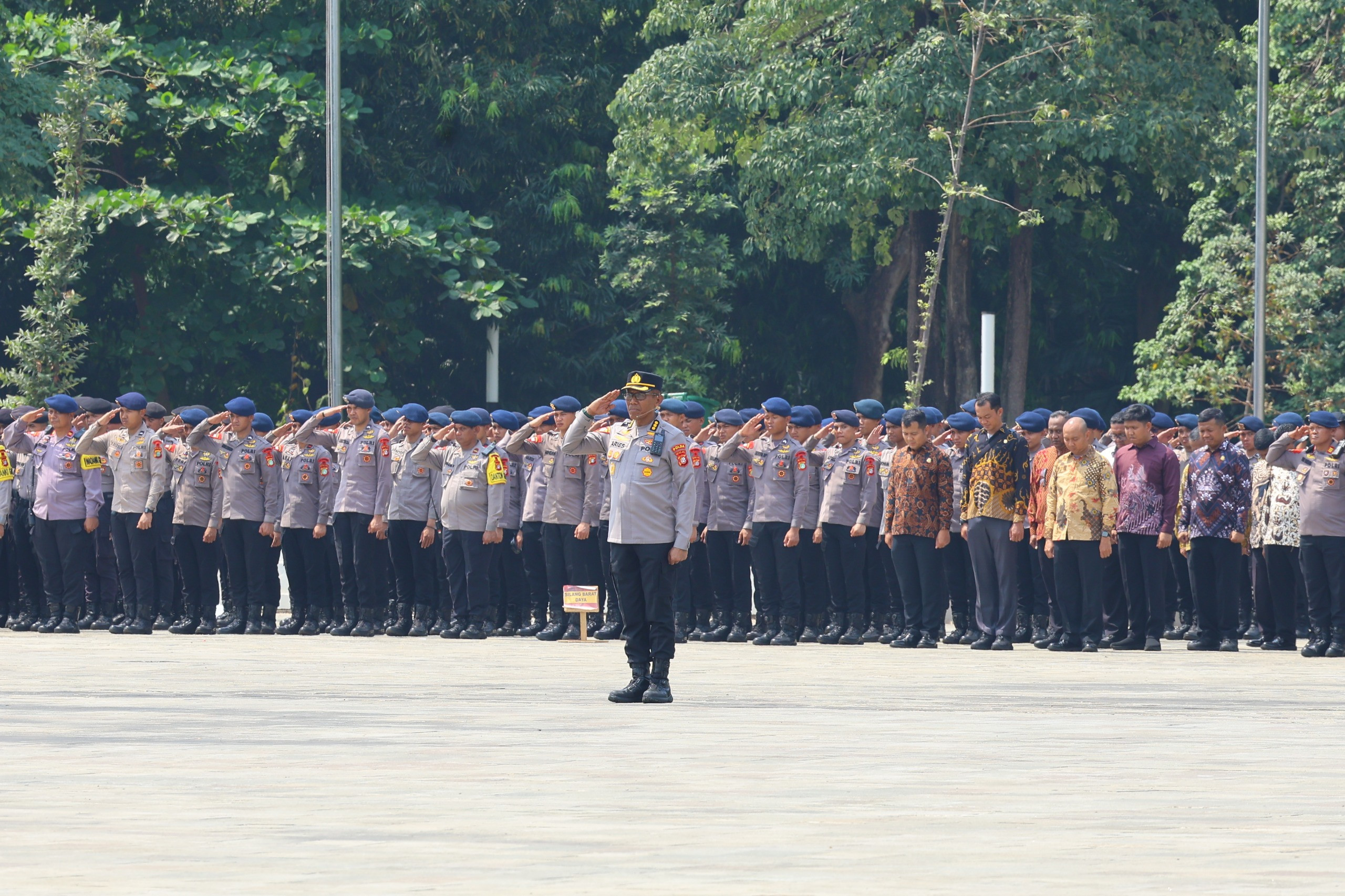 7.643 Personel Gabungan Berikan Pelayanan Pengamanan Zikir dan Doa Kebangsaan di Monas
